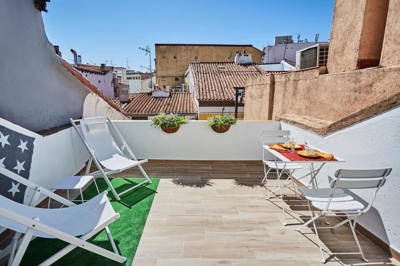 Ático duplex con terraza en puro centro, 2 a 8 pax Apartamento Madrid Exterior foto